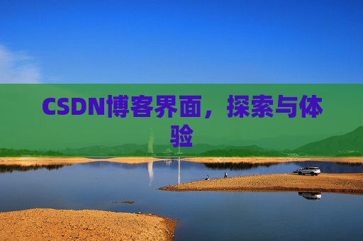 CSDN博客界面，探索与体验